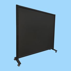 Expopillar zwart zwart HxB200x208cm op wielen