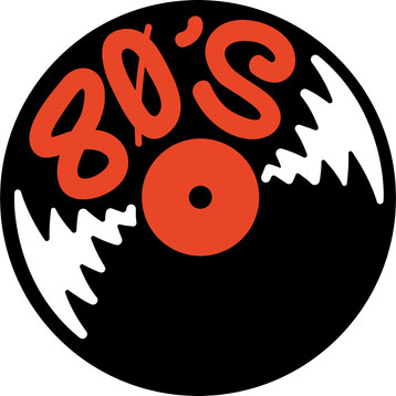 Logo van muziek uit de 80's van Plaatjesdraaier