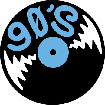 Logo van muziek uit de 90's van Plaatjesdraaier
