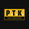P.T.K. Taxi Services Black background , Yellow rechtengale with inside letters P.T.K. taxi services