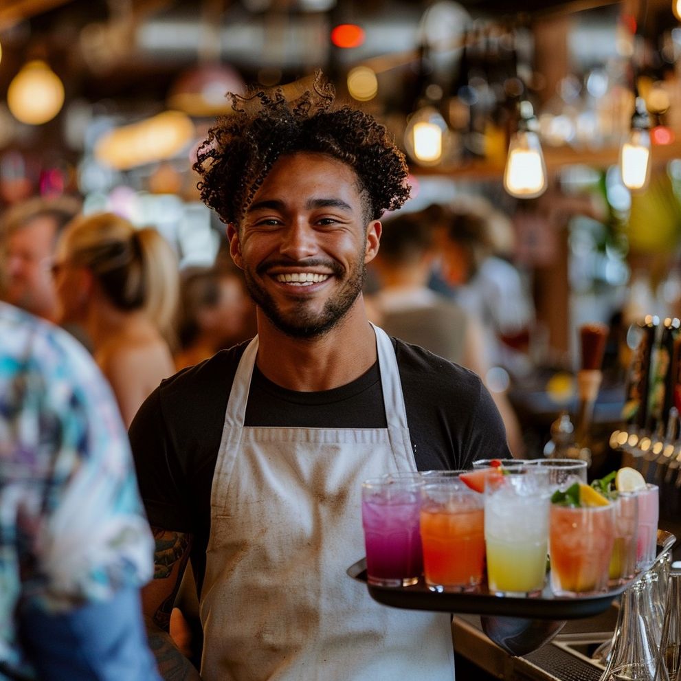 StockCake-Bartender Serving Drinks_1727306380