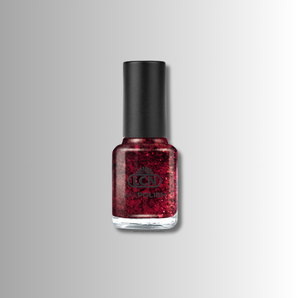 Alt-tekst: Flesje LCN nagellak met rode glitter – kleur Glitter Flash Light