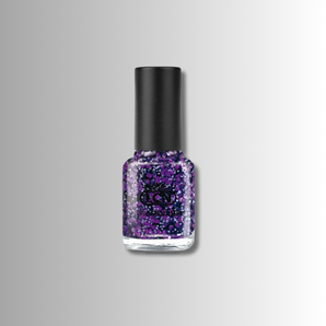 Flesje paarse glitter LCN nagellak – kleur glitter babe