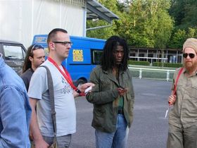 Backstage in Zwitserland with Rude Rich & The Highnotes  2007
