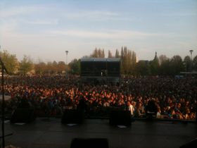 With Postmen at a festival in the Netherlands