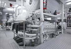 Feadship engine room