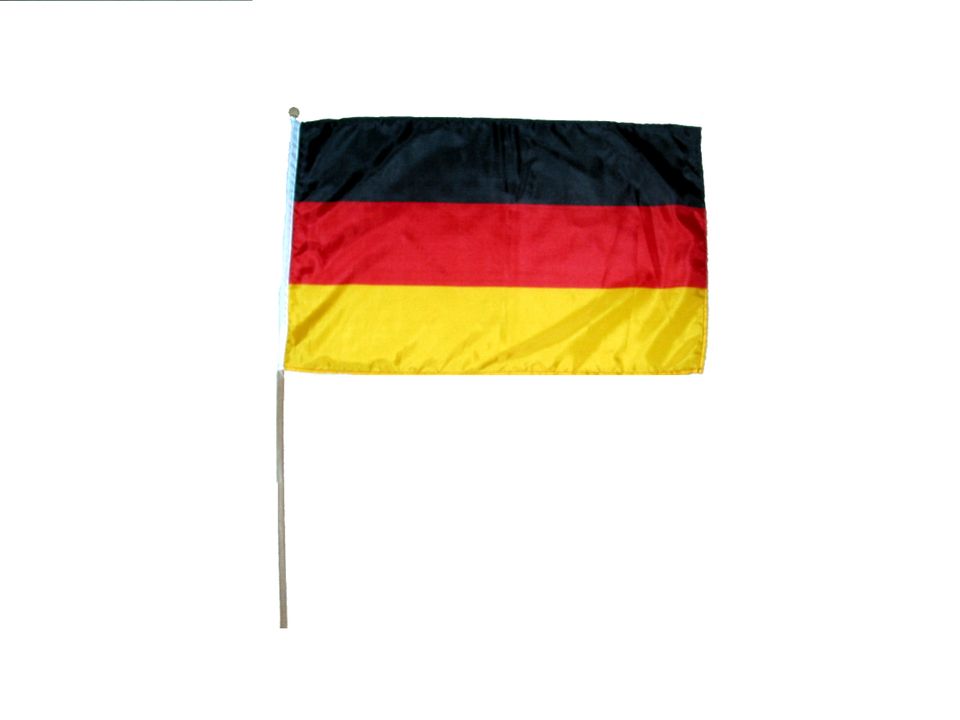 Flagge Deutschland 90x180cm am Holzstab 180cm - Allerartshop