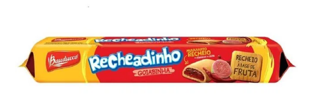 Biscoito Bauducco Recheadinho Goiabinha 112g 