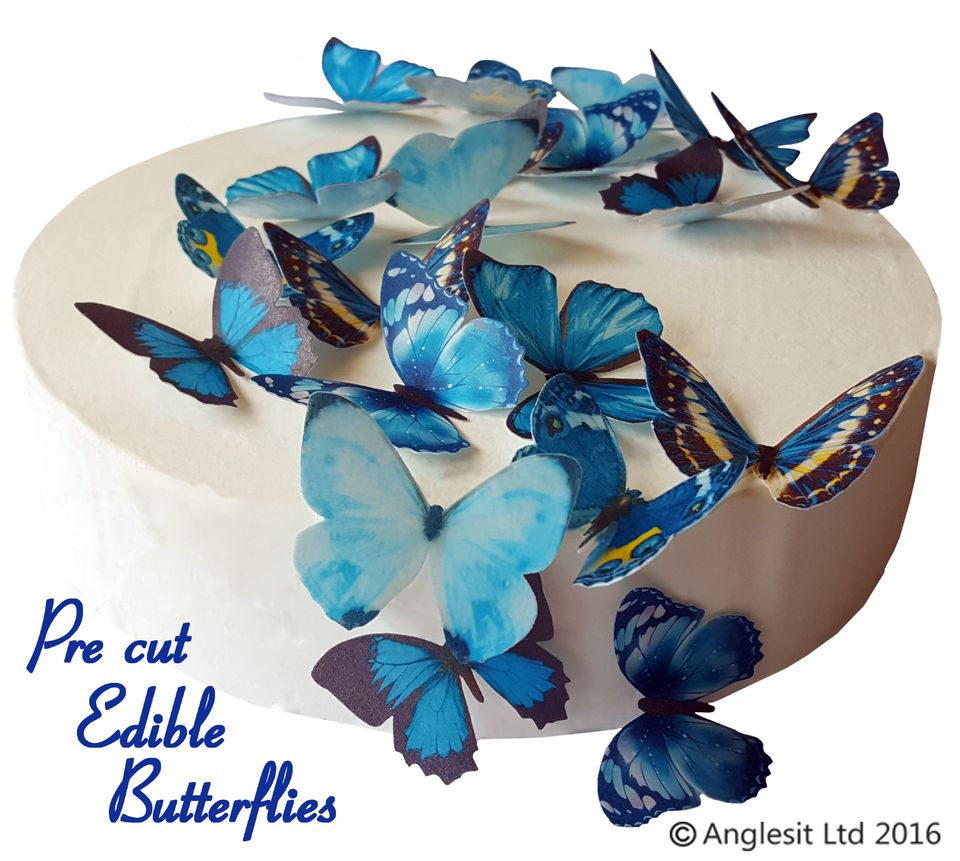 Pre-cut Edible Wafer Paper Butterfly- Lavender