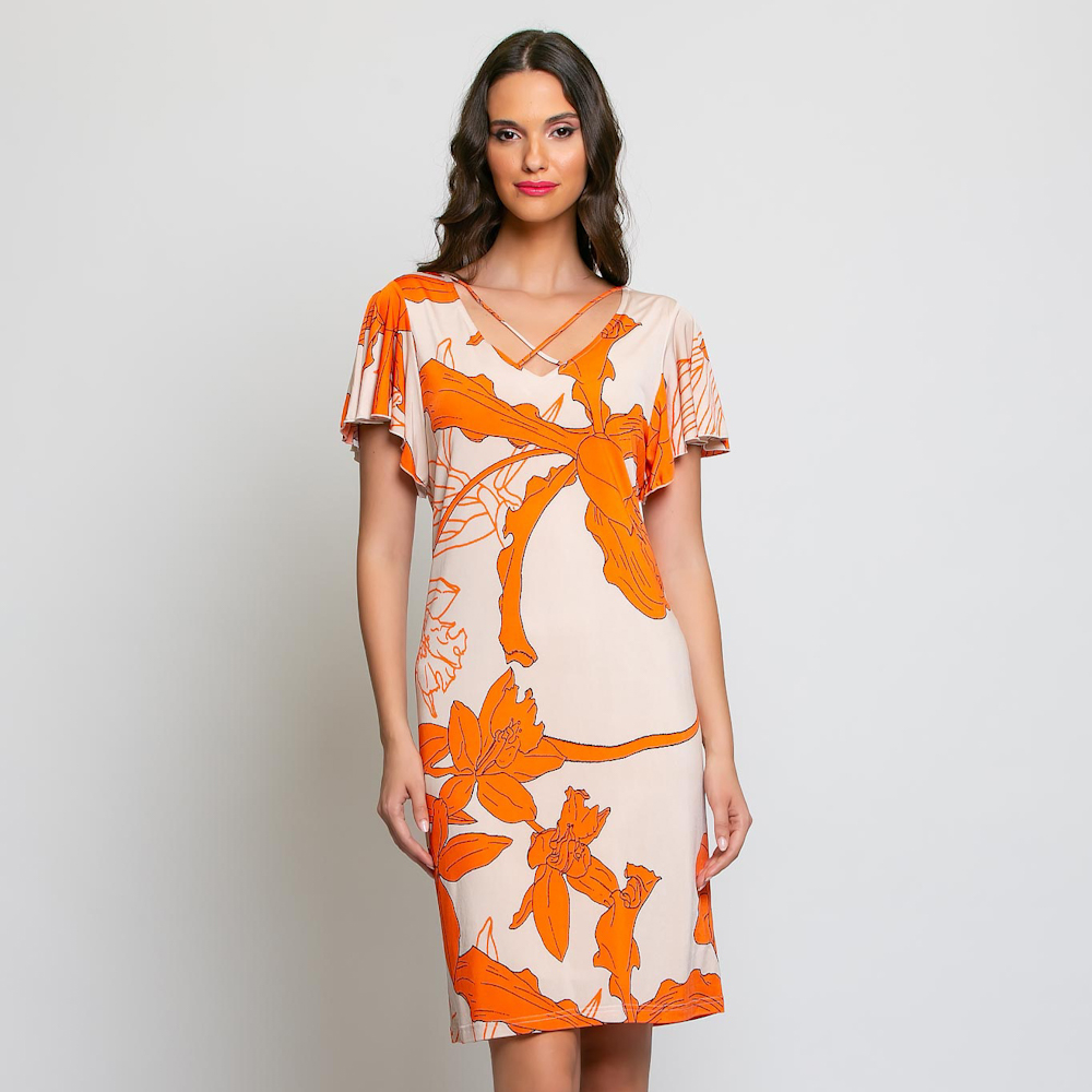 BATIDA JURK ORANGE LILY 1552 CARLA Womenswear Online