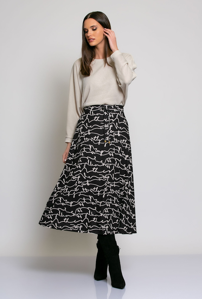 BATIDA ROK 1848 Calligraphy print CARLA Womenswear Online