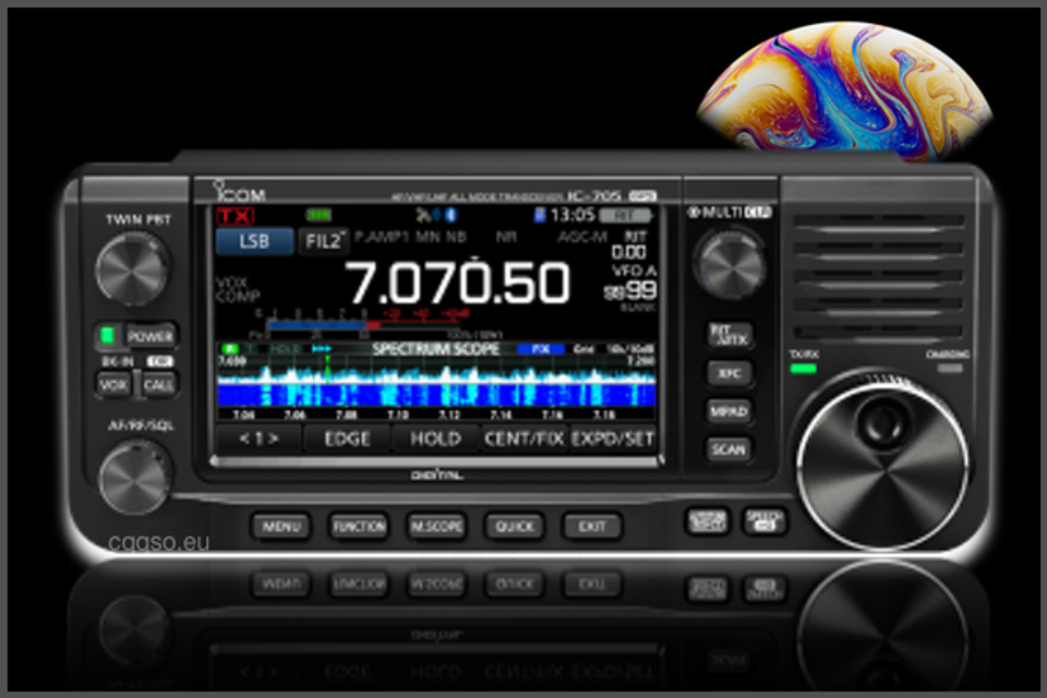 Icom IC-705 HF/50/144/430 MHz Multimode Transceiver - FOTA shop