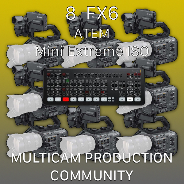 A00 - ATEM Mini Extreme ISO / 8 X FX6 Multicam Rental - ebdn