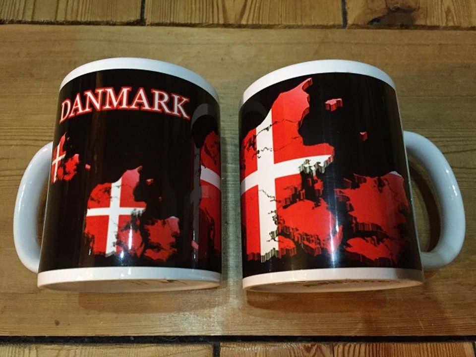 Danmark / Dänemark Landkarte Tasse