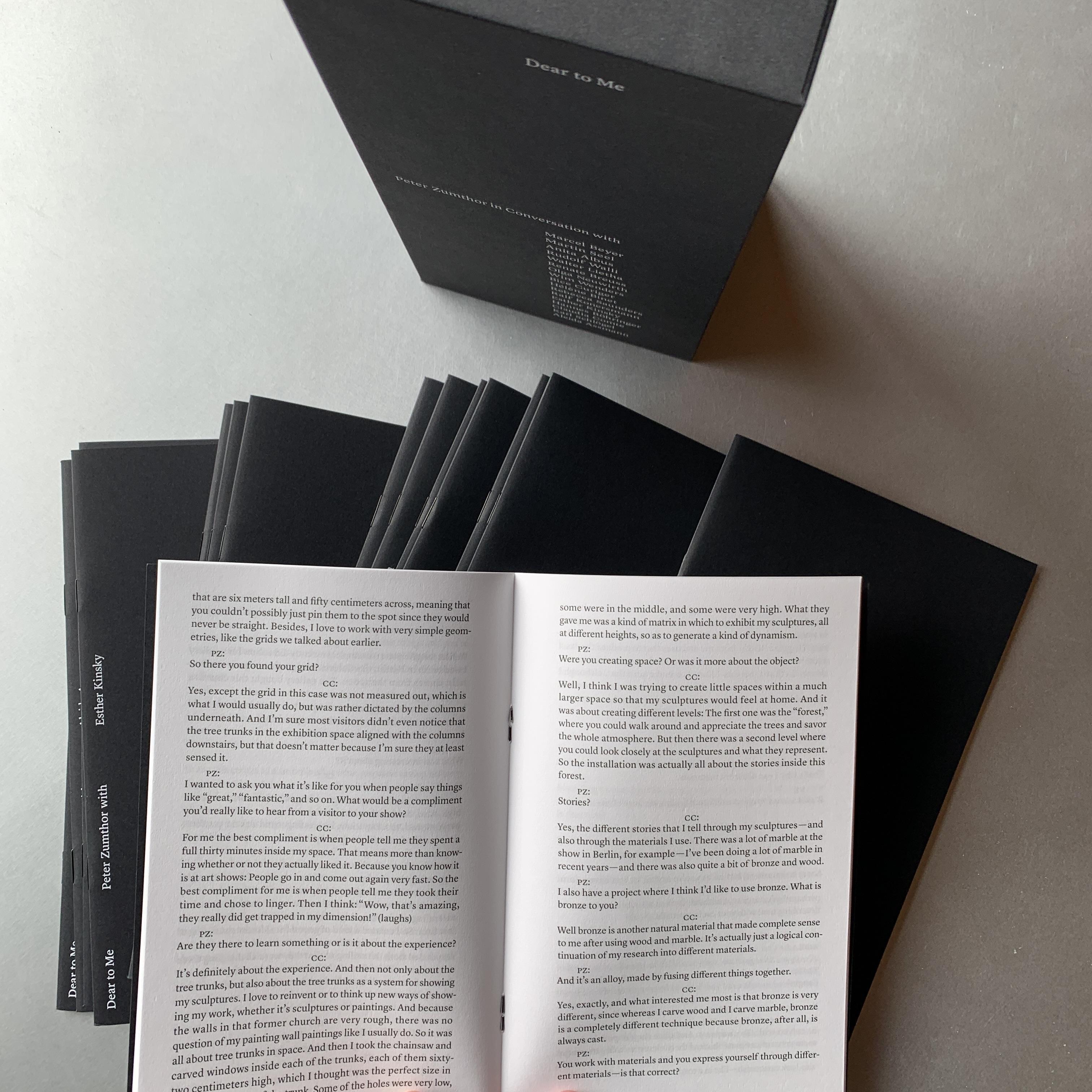 Peter Zumthor - Dear to Me - HGZ arkitektur+bok+objekt
