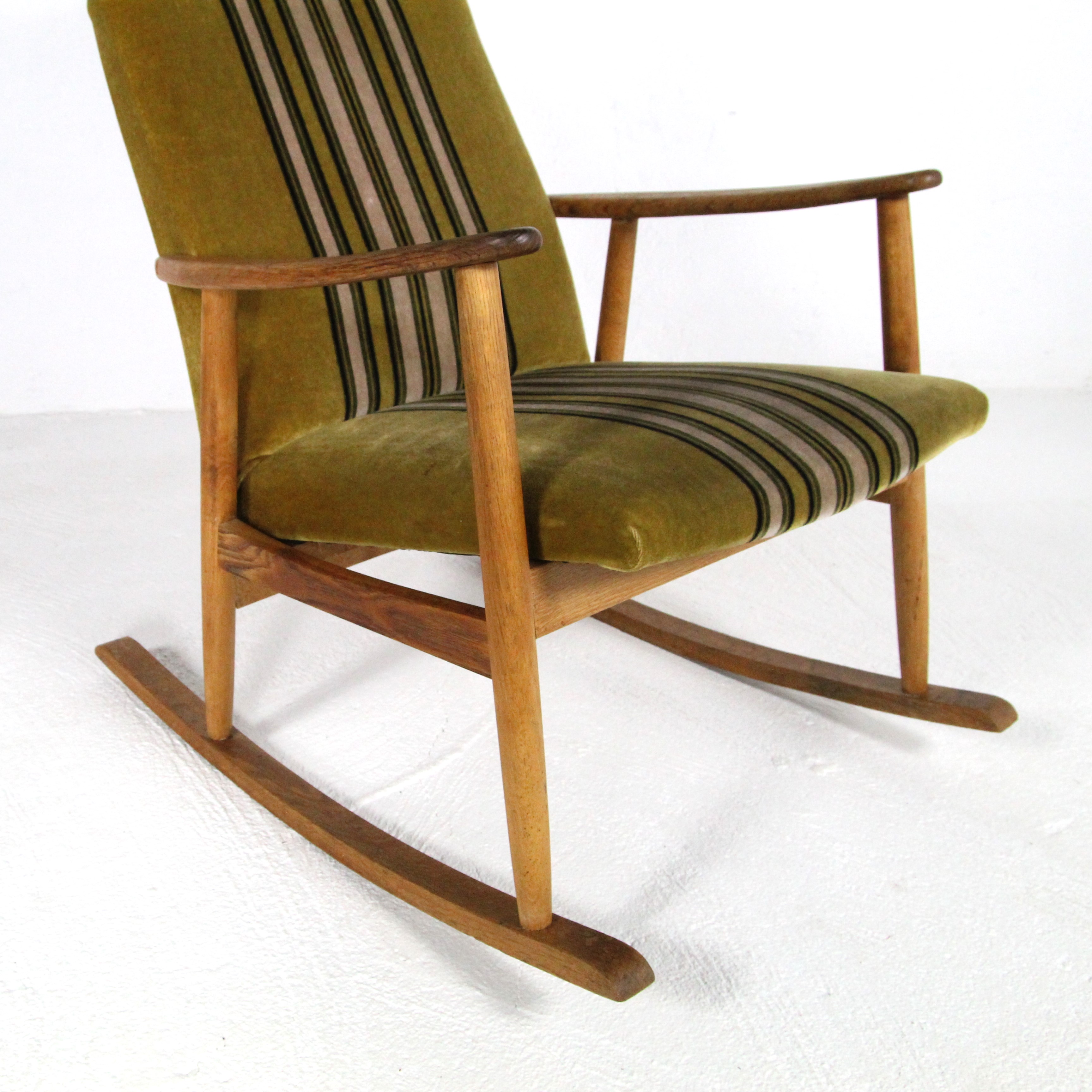 Oak rocking chair Danish 1950s 1960s