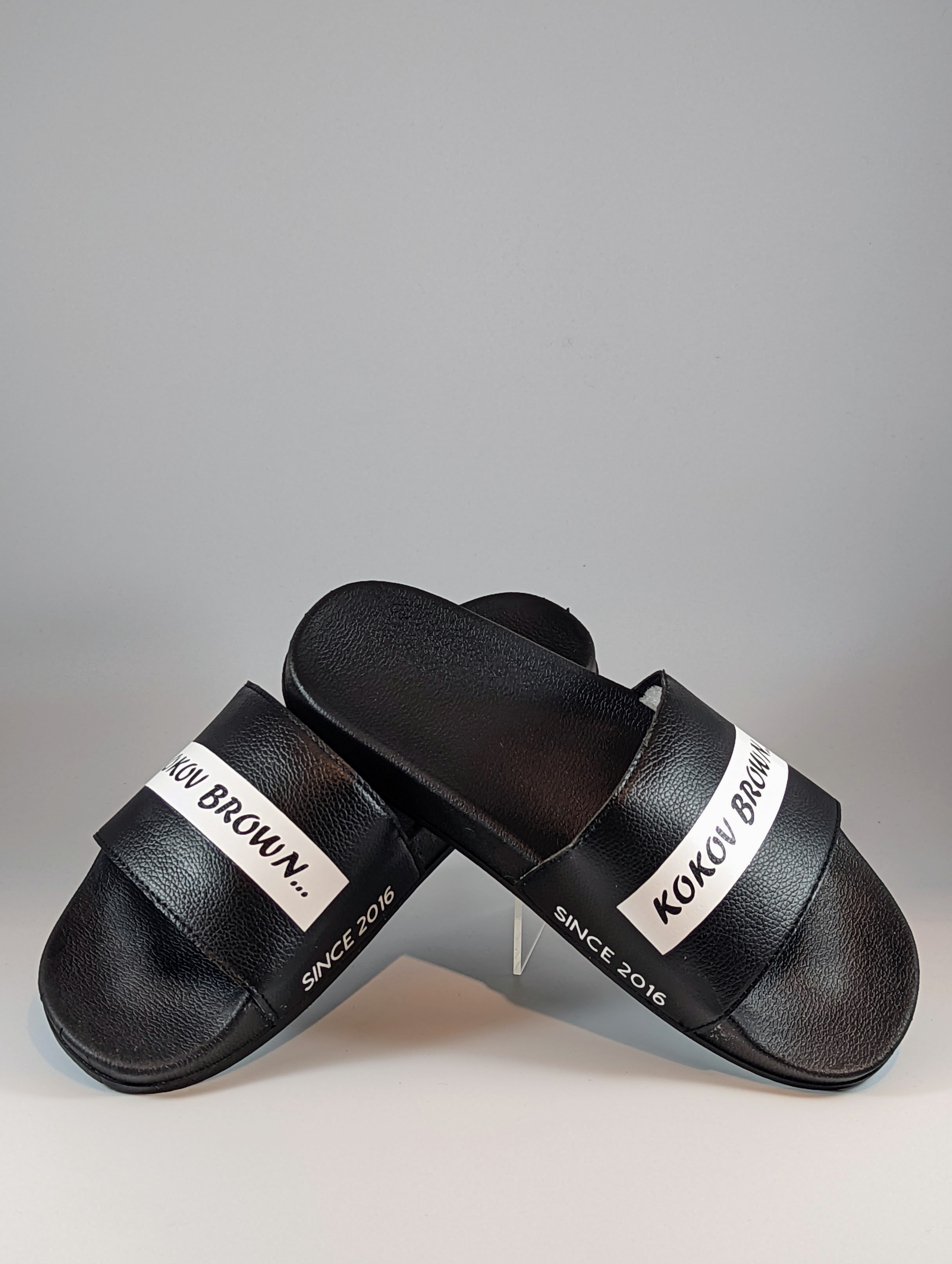 Ladies black shop sliders uk