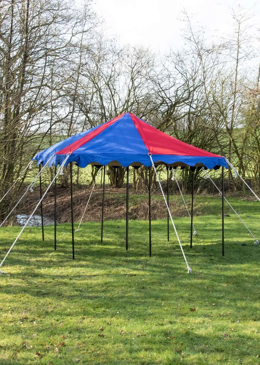 Tente De Jeu Château De Chevalier Bleu - 105 X 125 Cm - Pour Enfants, Imagination Et Jeu Créatif