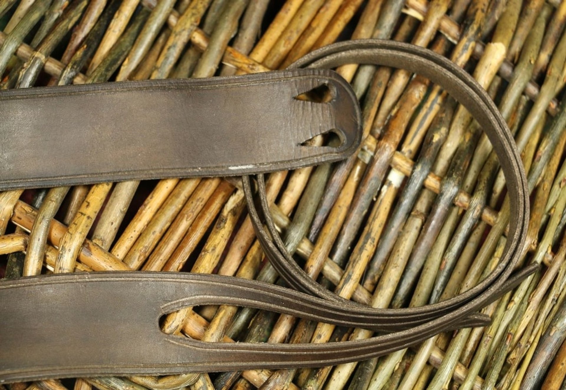 Ceinture Gothique/médiévale En Cuir Pleine Vache Marron - Boucle Laiton Serpent - Neuf Avec étiquettes