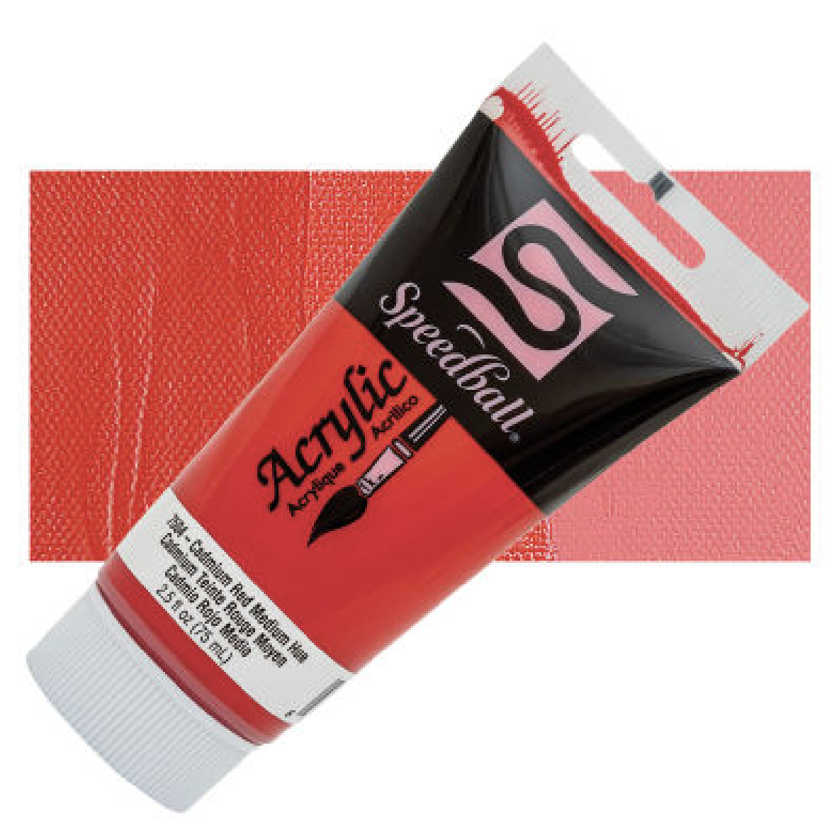 Speedball Acrylics -Cadmium Red Medium Hue, 75Ml = 2.5 Oz Tube