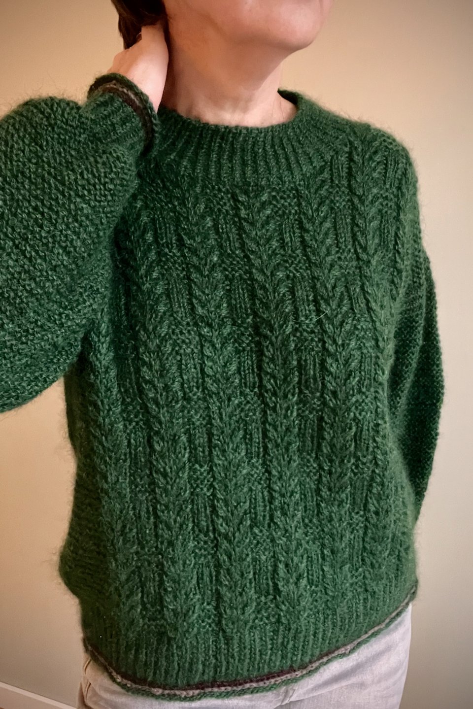 Herbarium Sweater knitting pattern woolen cabled ledies