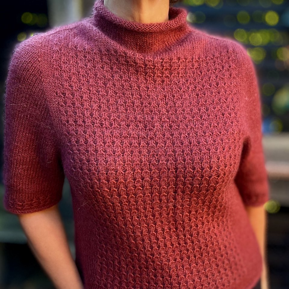 Two Evenings Top knitting pattern ledies summer cotton linen