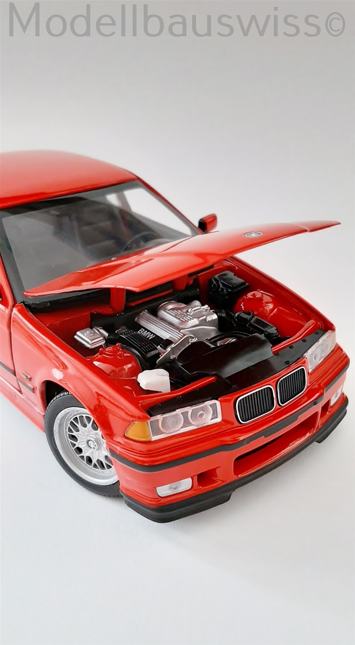 1/18 OTTO 1995 BMW E36 M3 Convertible (Red) Car Model