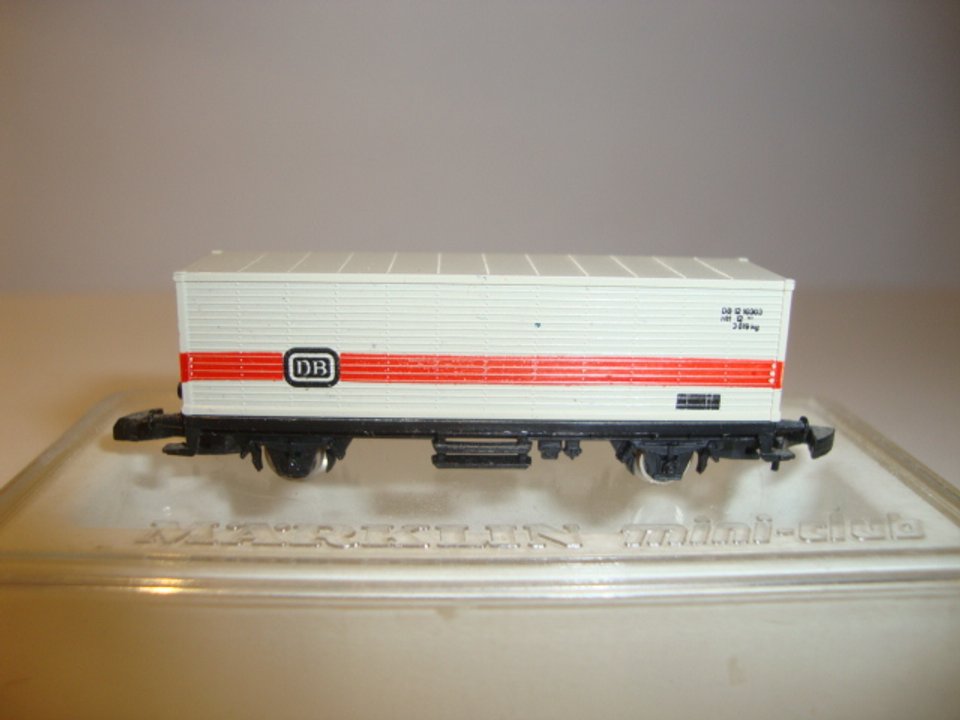 Marklin Mini Club DB container vogn spor Z - Modeltogshop.dk