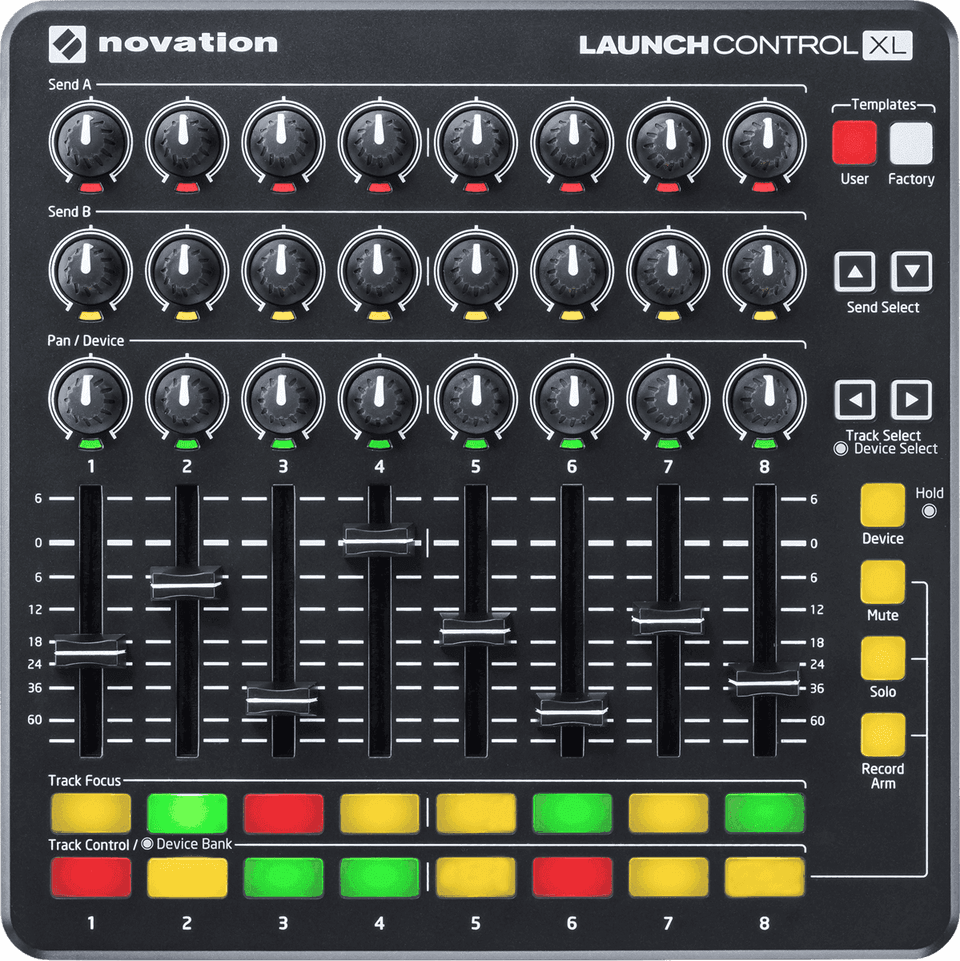 Novation LAUNCH-CONTROL XL-B Controller, 24 pots, 8 faders