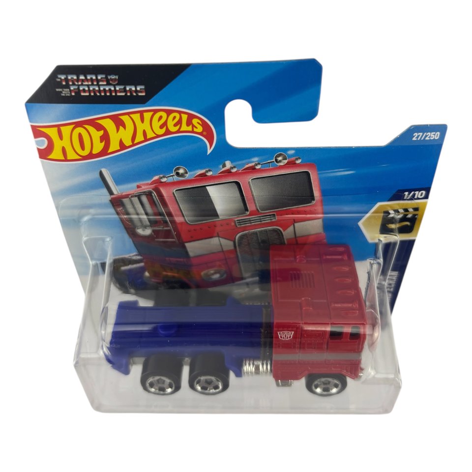 Hot Wheels Optimus Prime - Rouge Et Bleu - Série HW Screen Time 6/10 - Collection 104/250