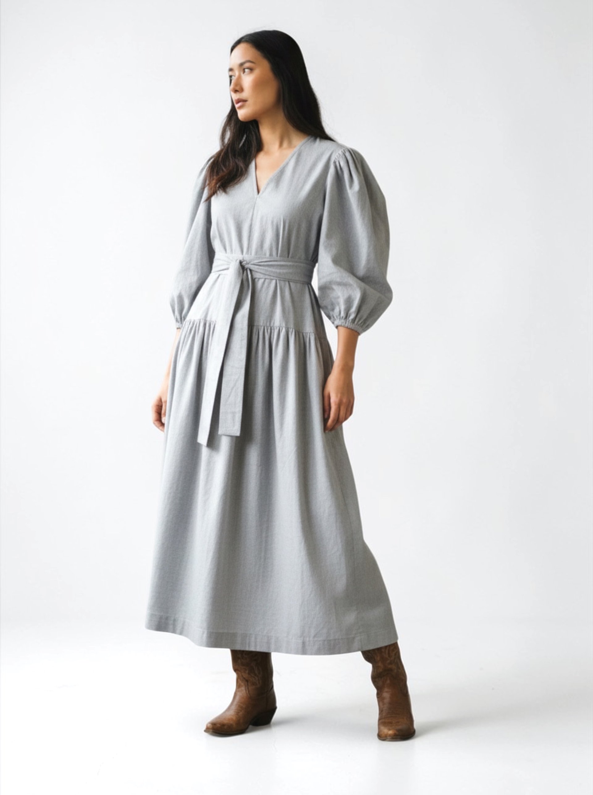 proenza schouler ruched crepe jersey maxi dress collection-systems