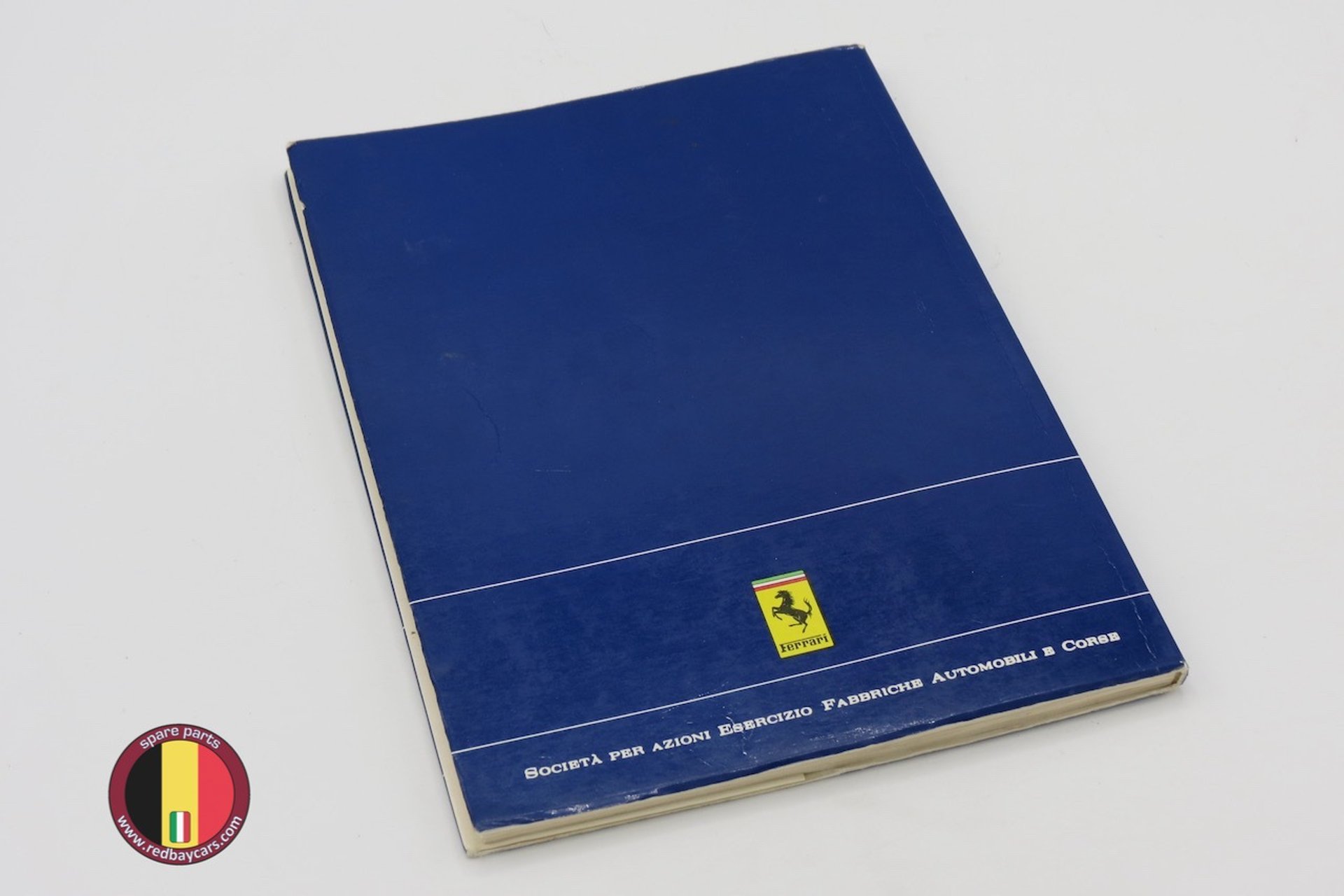 Ferrari Testarossa 白と青 取扱説明書 Ferrari Testarossa 1986 model year - Owner's manual - EU version