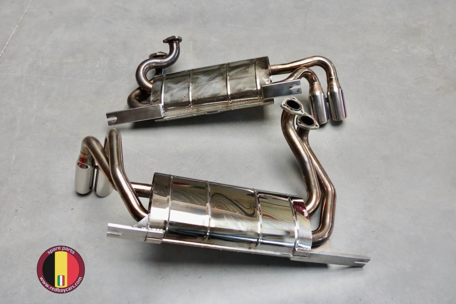 TUBI Exhaust Mufflers for the Testarossa - Red Bay Spare