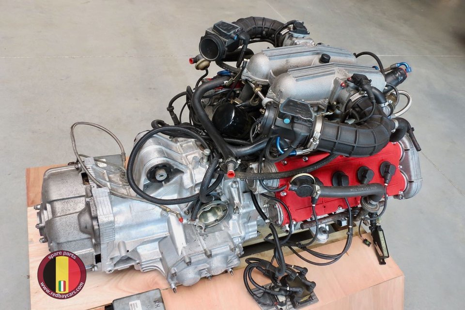 Complete Ferrari 348 Engine type F119D V8 - 300HP - Red Bay