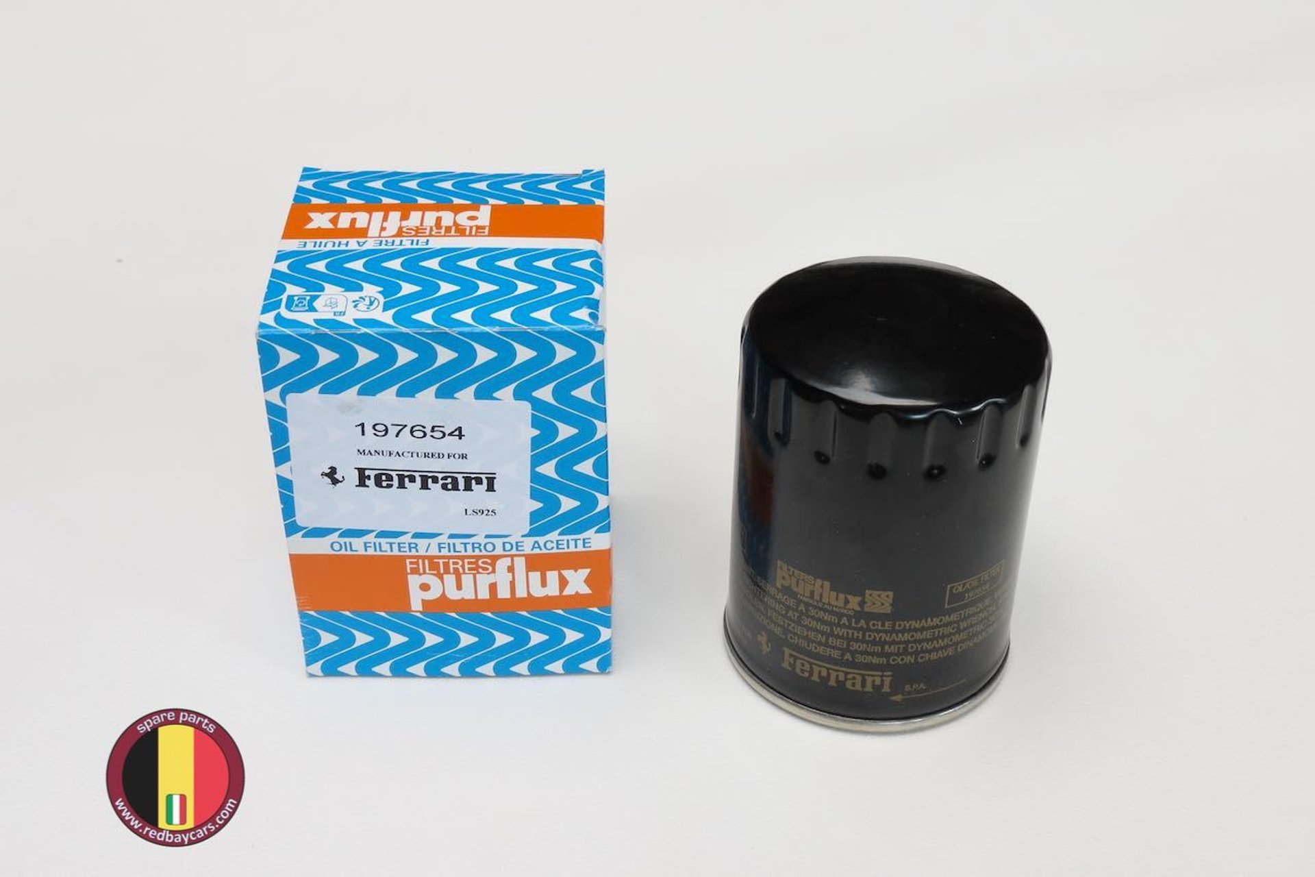 Oil Filter Part nr 197654 for Ferrari - Red Bay Spare Parts For
