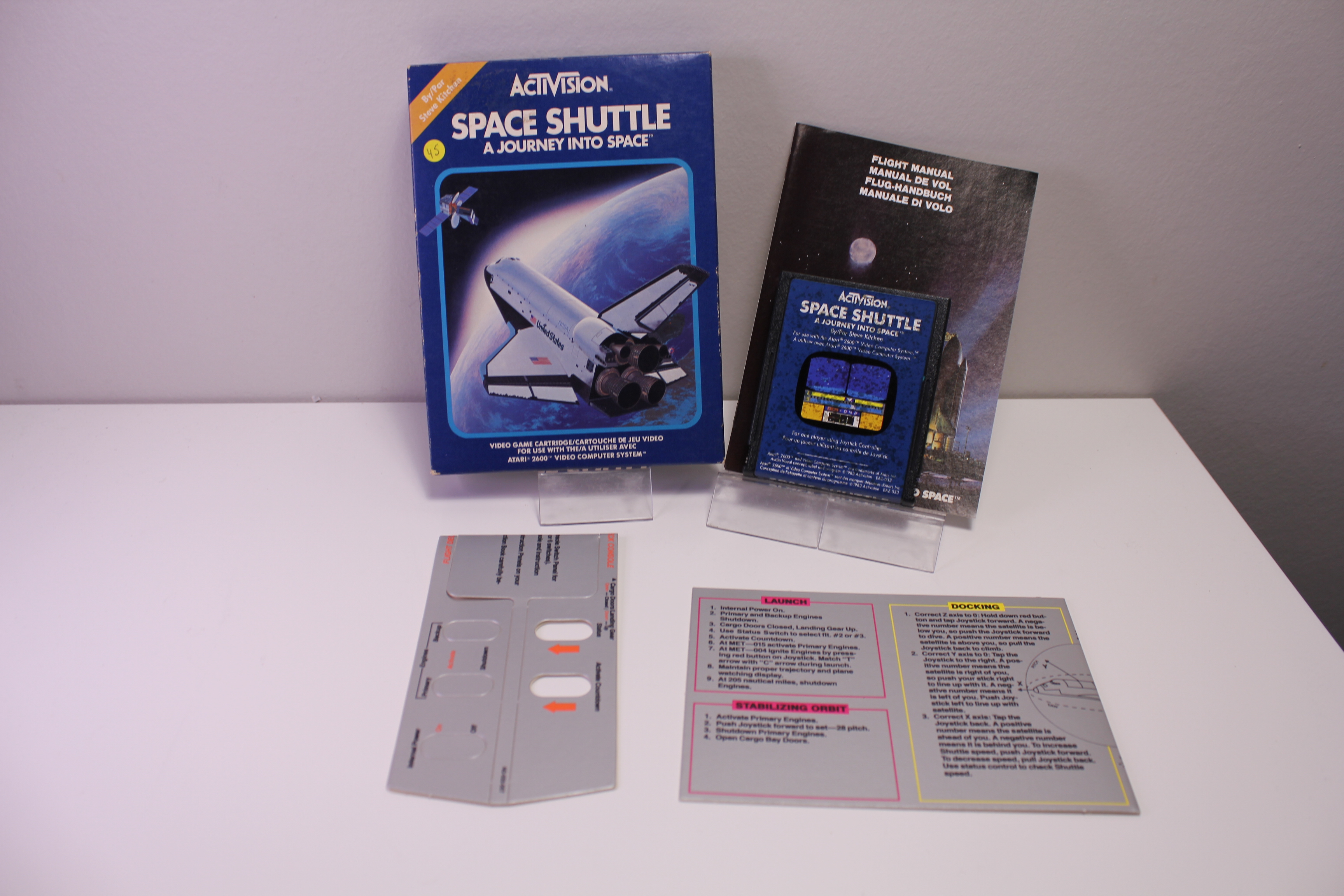Space Shuttle ( Atari 2600) Box Back(Atari 2600) 48-Bit