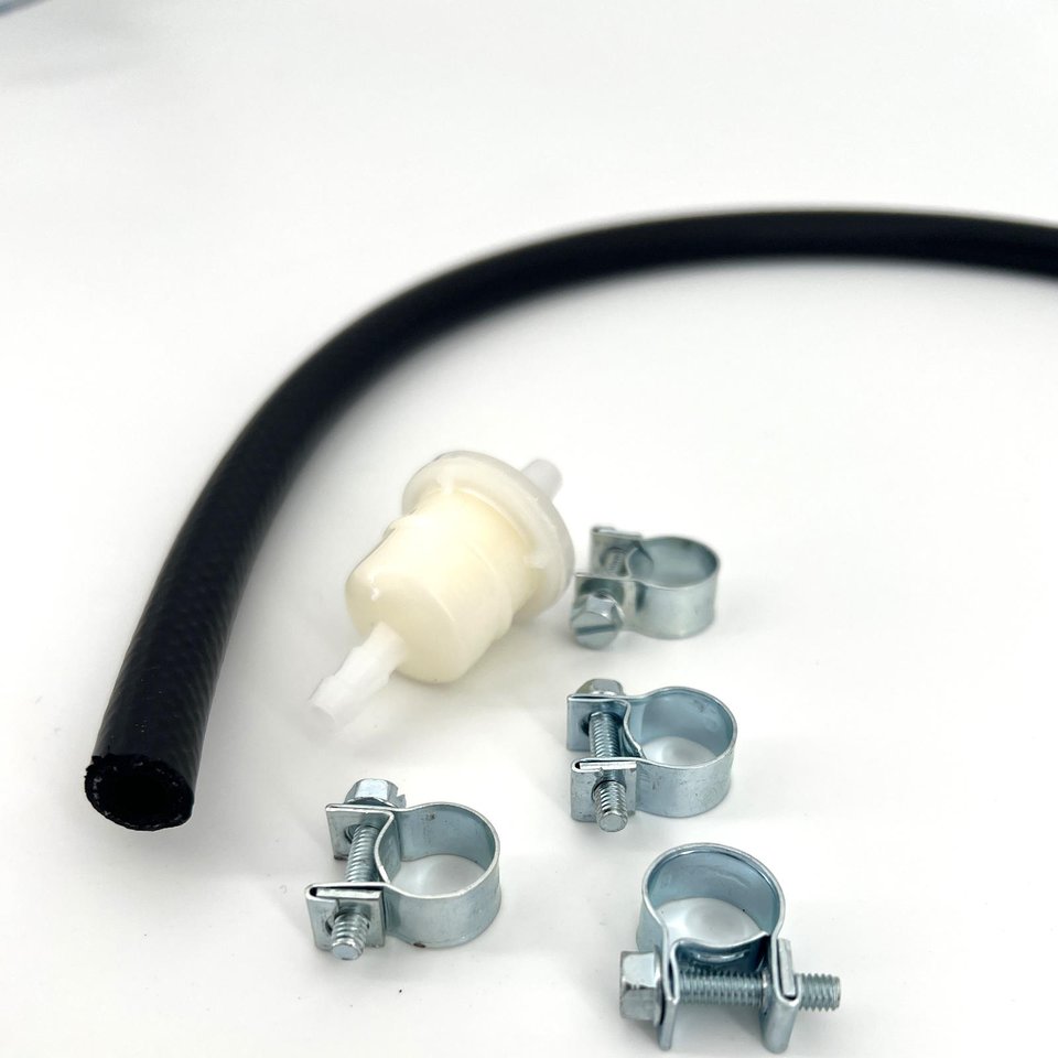 Kraftstoffleitung Mit Filter Für Erdbebenschnecke MC43 E43 | Schlauch 3x5 Mm, 290 Mm | Inkl. Tülle & Filter | Aftermarket