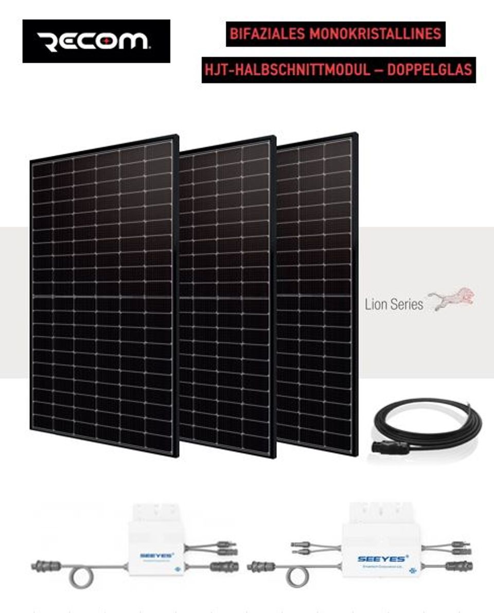 2000W Photovoltaik Solarboiler-Set inkl. 500W Solarmodule