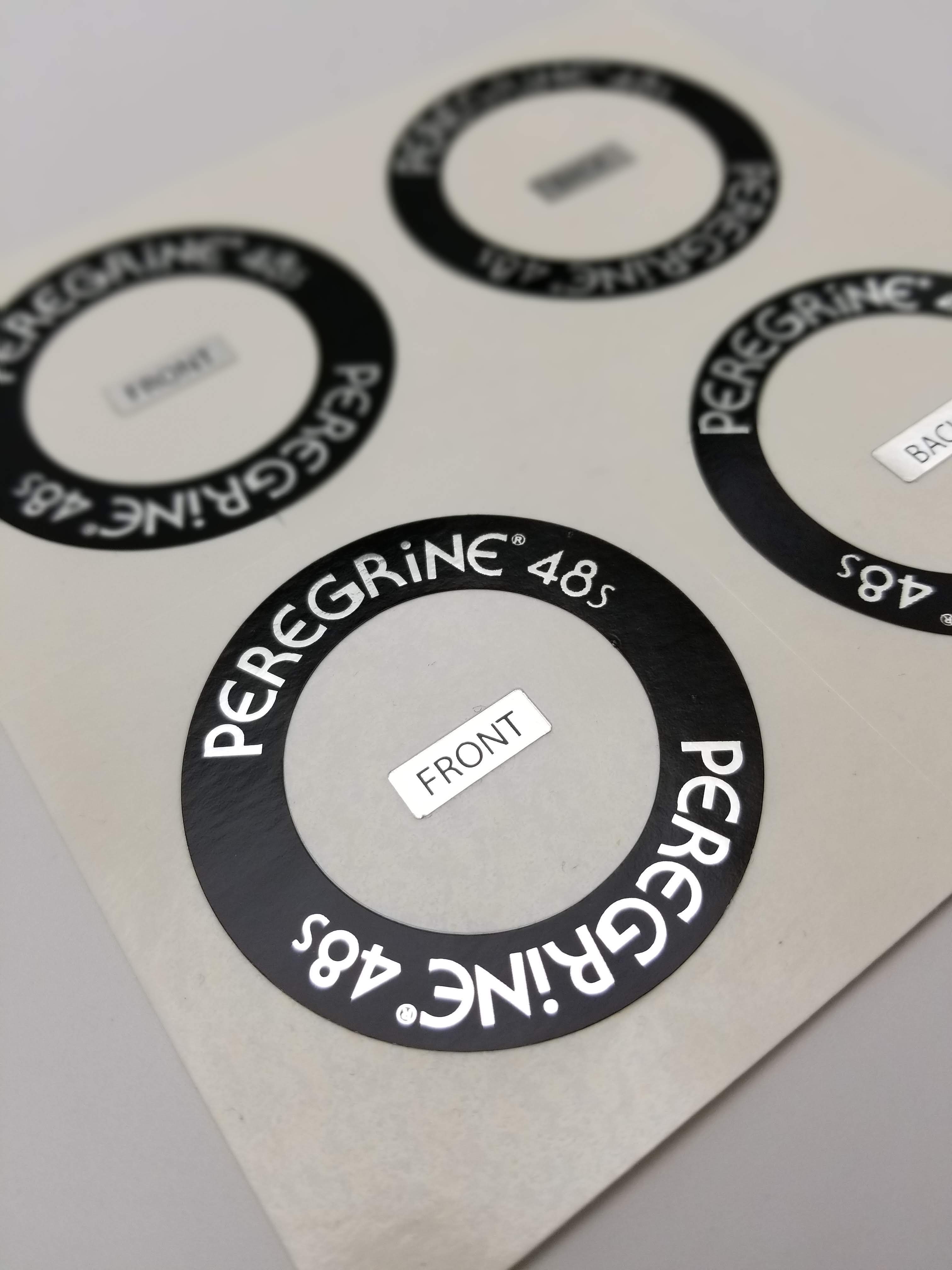 Peregrine 48 s Hub Decals teelbikes