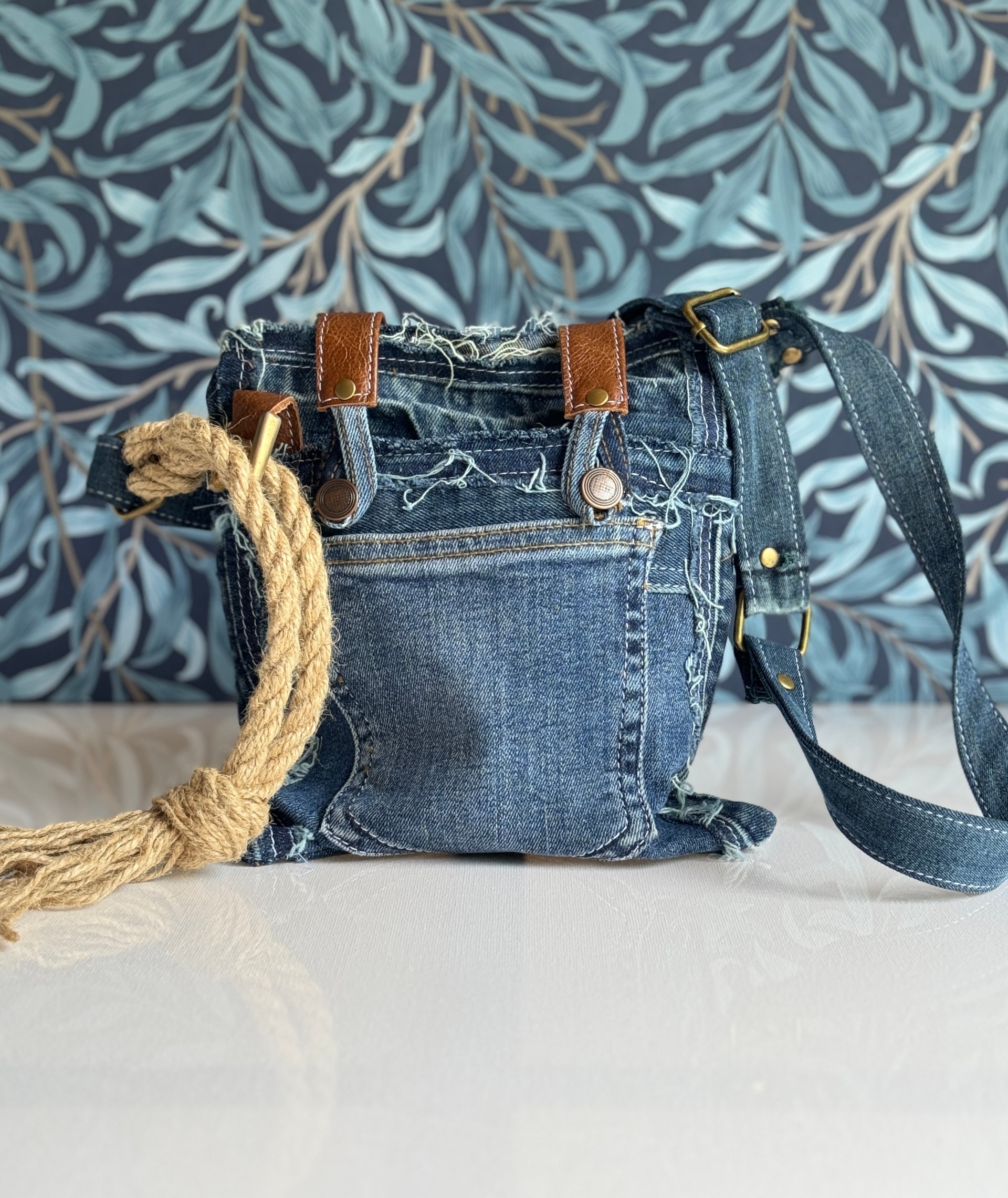 Denim Crossbody Bag theseasidesew