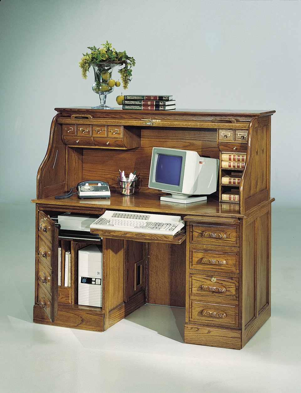 Rolltop Computer Desk 5421 - unitedfurniture.today