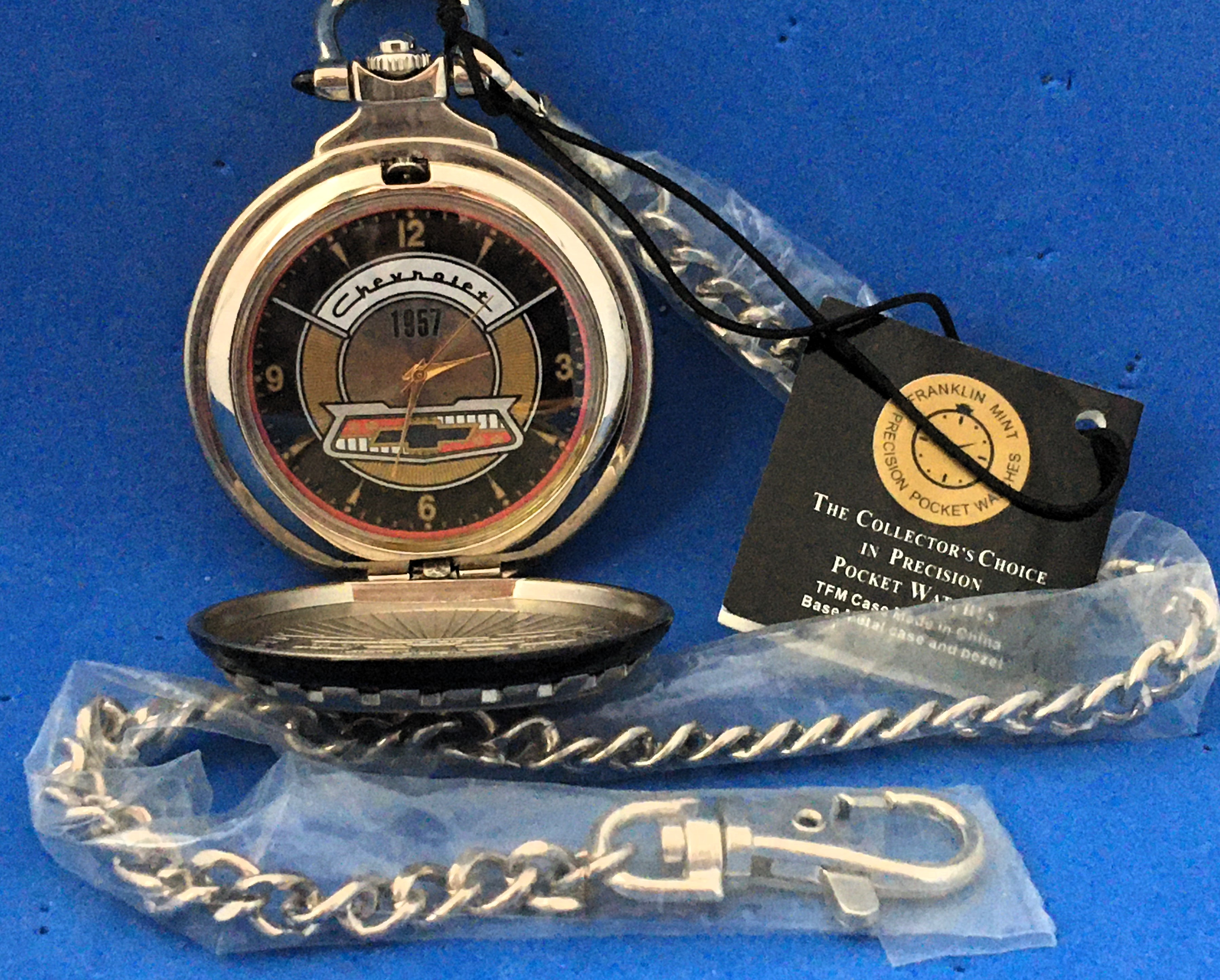 1957 Bel Air Chevrolet Pocket Watch by Franklin Mint vgpwestern