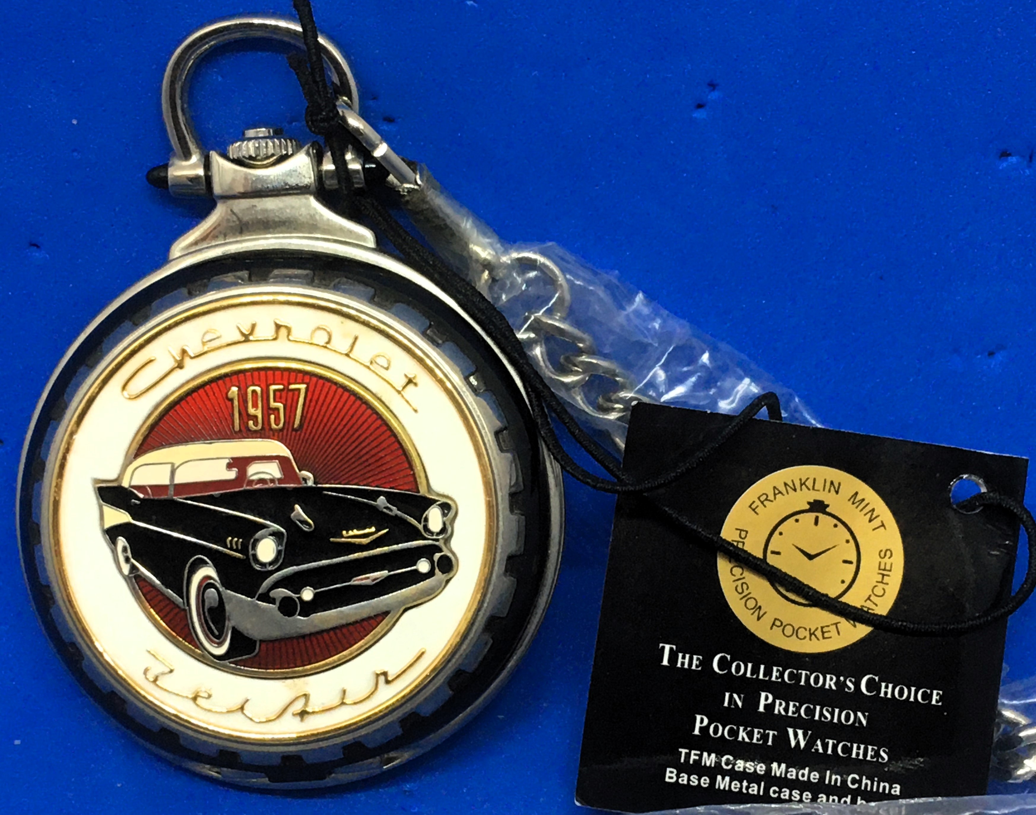 1957 Bel Air Chevrolet Pocket Watch by Franklin Mint vgpwestern