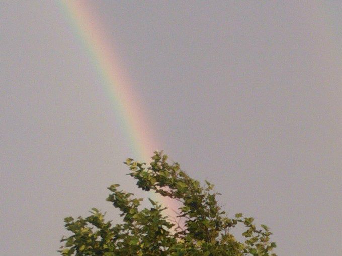 Regenboog met bijboog, ingezonden door André de Peinder