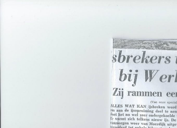 Scheepvaart onmogelijk.