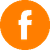 Ein stilvolles Facebook-Icon in leuchtendem Orange. Verbinde dich mit uns auf Facebook, um die neuesten Angebote!