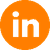 Das LinkedIn-Logo in auffälligem Orange. Vernetze dich mit uns auf LinkedIn und bleibe über die neuesten Entwicklungen