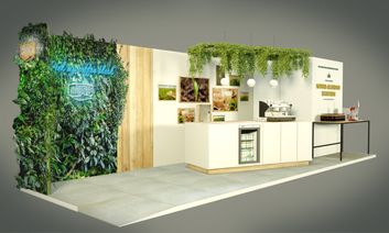 Alpro exhibition setup