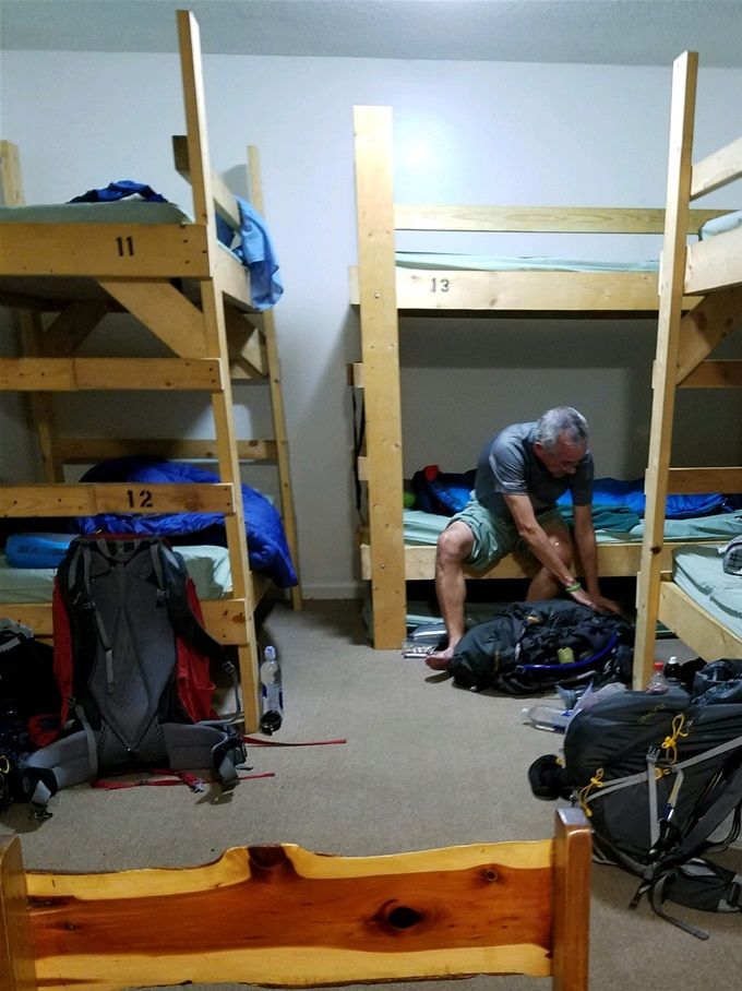Bunk house at the top of Georgia. Was a great place to stay...versus sleeping on the ground in the rain! But I like the latter also😊