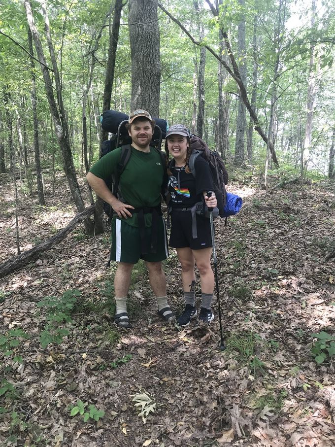 Adam and Sarah....a couple of section hikers.